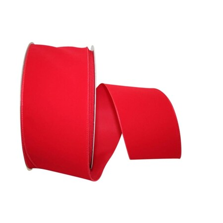 Reliant Ribbon Value Velvet Wired Edge Ribbon Red 4 in. x 50 yards 92270W-065-10K